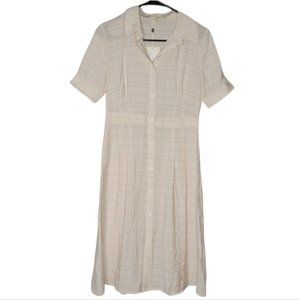 Elegant Cream Midi Dress